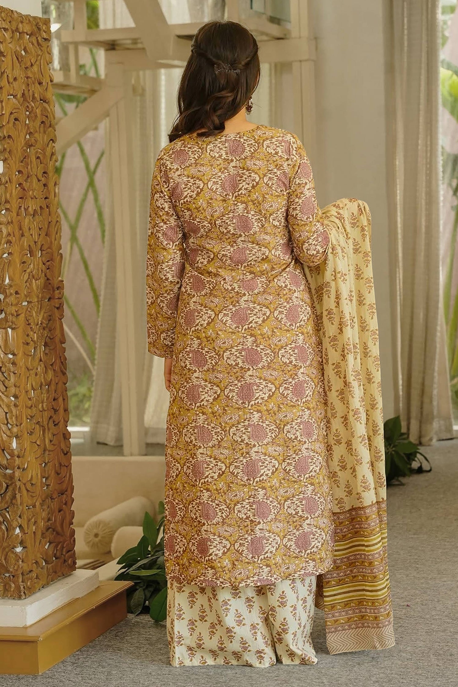 Vibrant Multi Color Printed Readymade Salwar Suit