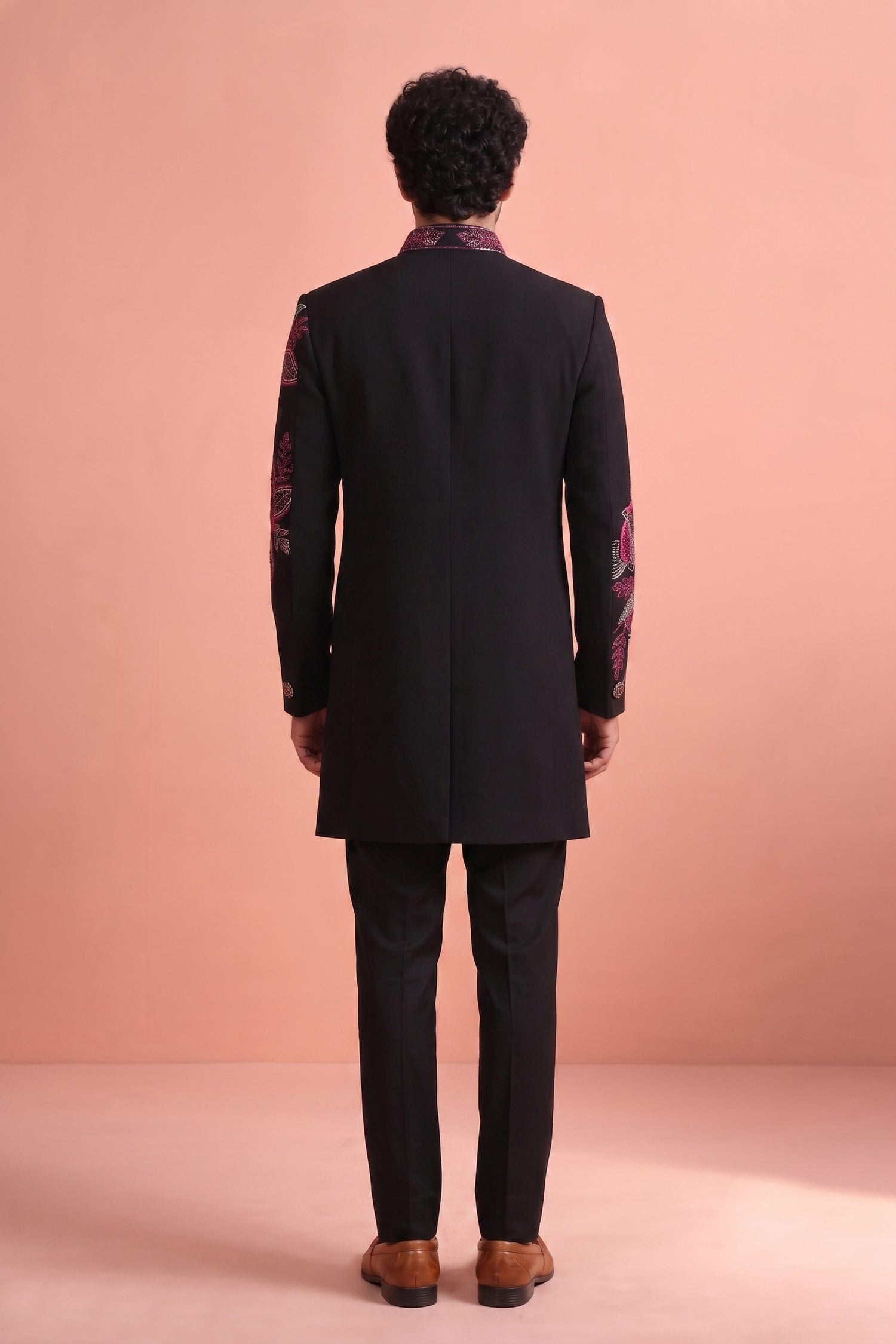 Fancy Fabric Wedding Wear Readymade Indo Western Suit For Men