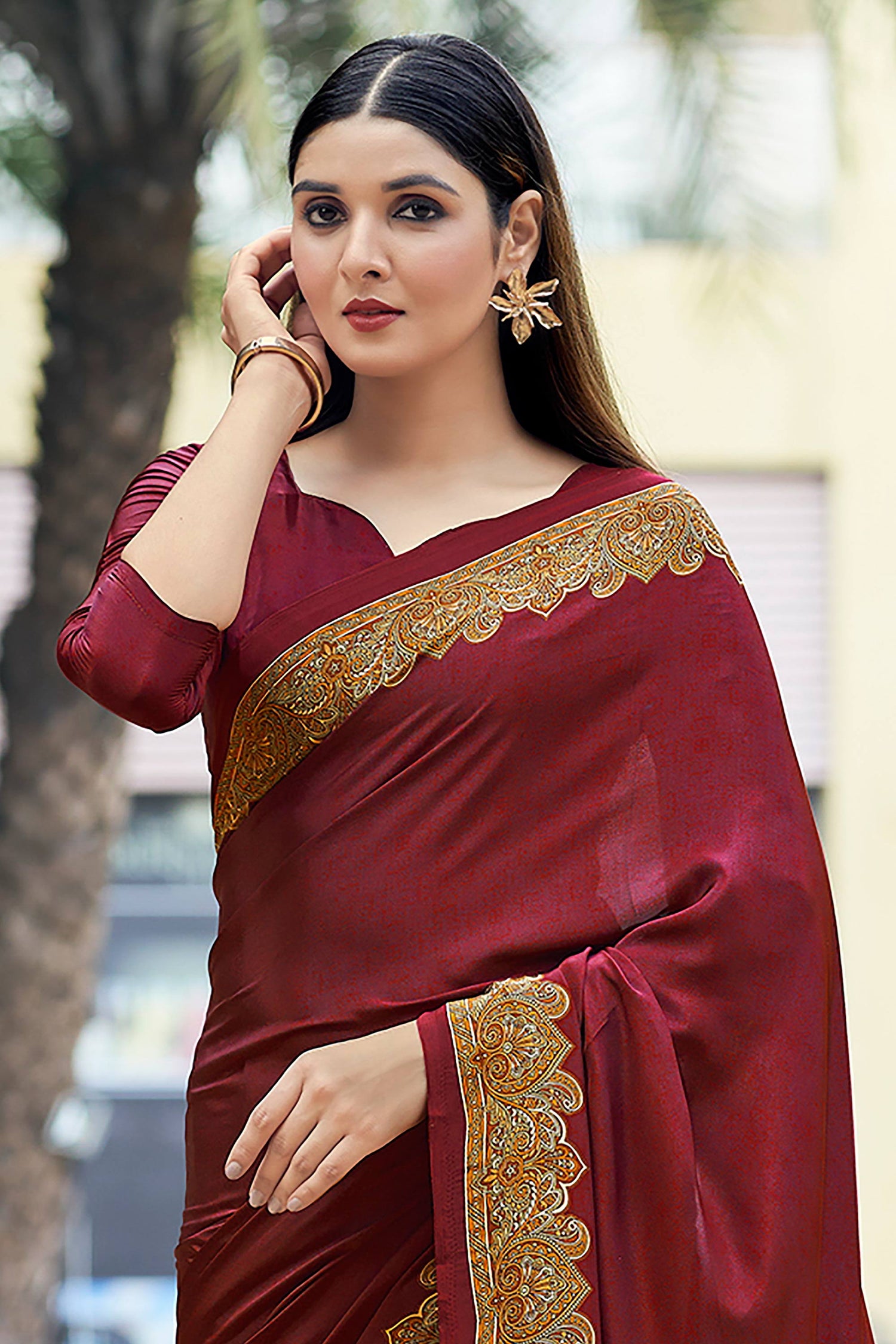 Crepe Silk Casual Printed Saree For Women