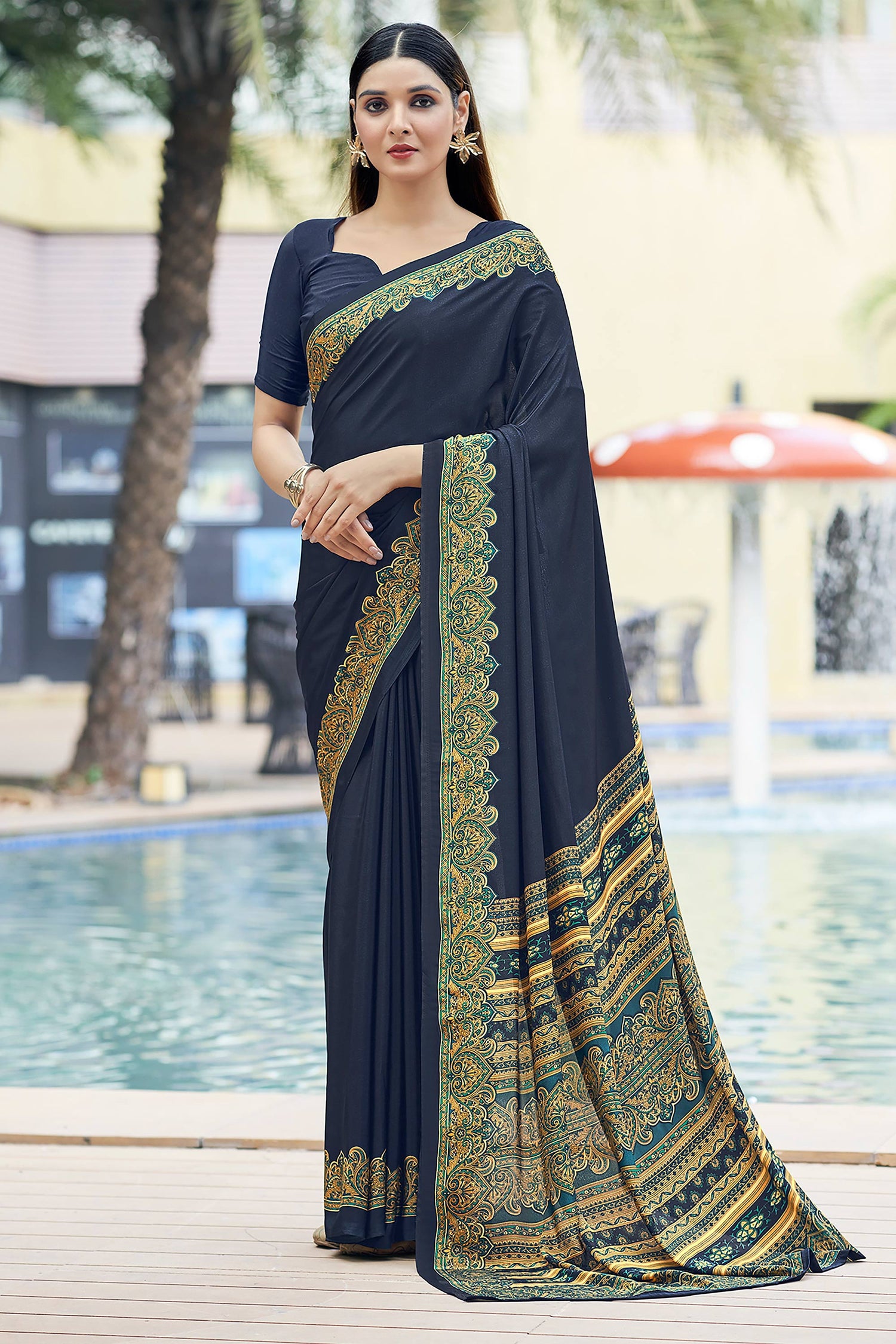 Premium Crepe Silk Saree