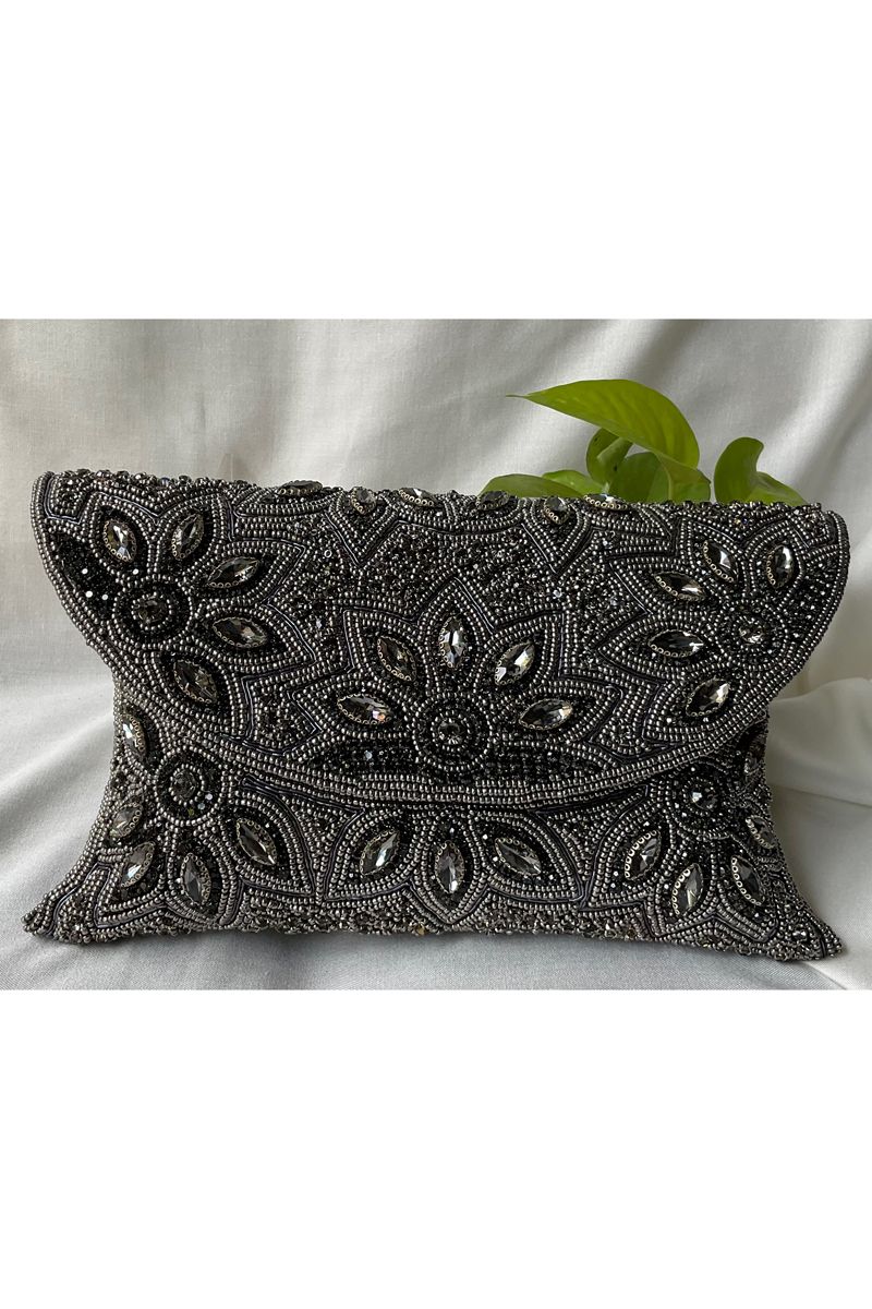 Black High Quality Crystals Sparkle Fiesta Clutch