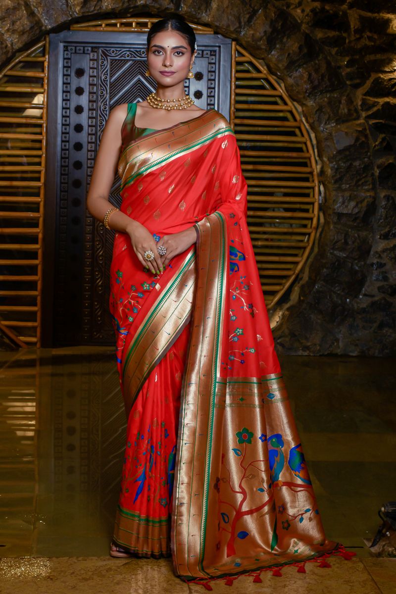 Supreme Paithani Silk Weaving Work Saree