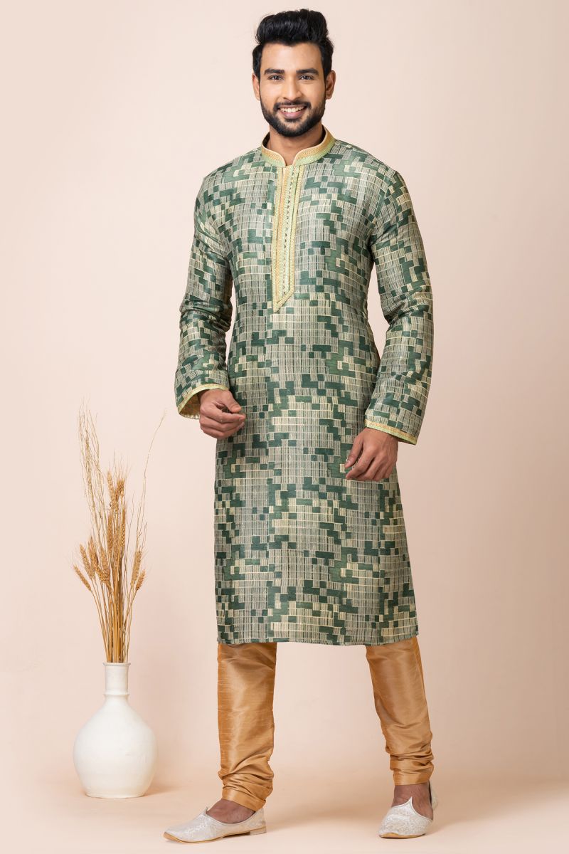 Attractive Multi Color Jacquard Fabric Function Wear Readymade Kurta Pyjama For Men