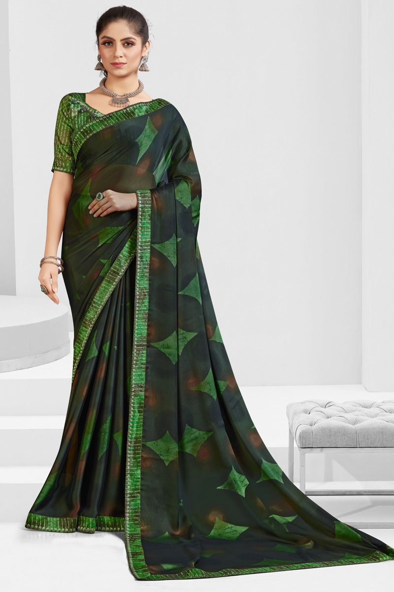 Multi Color Engaging Georgette Casual Look Saree 