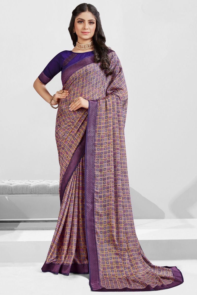 Tempting Multi Color Georgette Casual Look Saree 