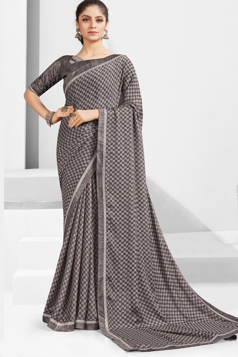 Engaging Multi Color Georgette Casual Look Saree 