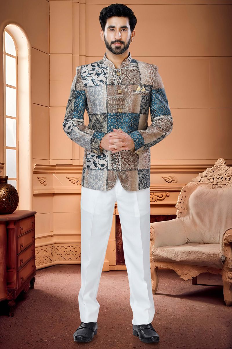 Multi Color (FABRIC) Magnificent Jodhpuri Suit