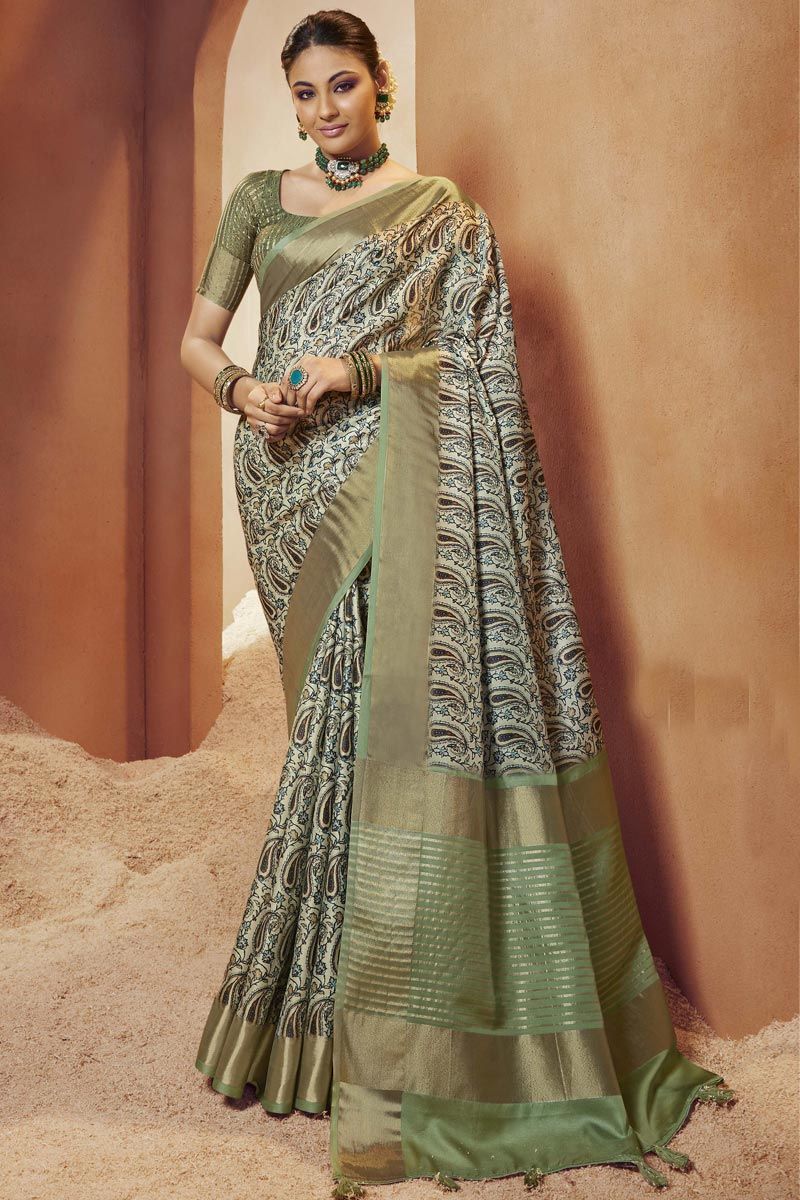 Multi Color Art Silk Function Wear Trendy Saree