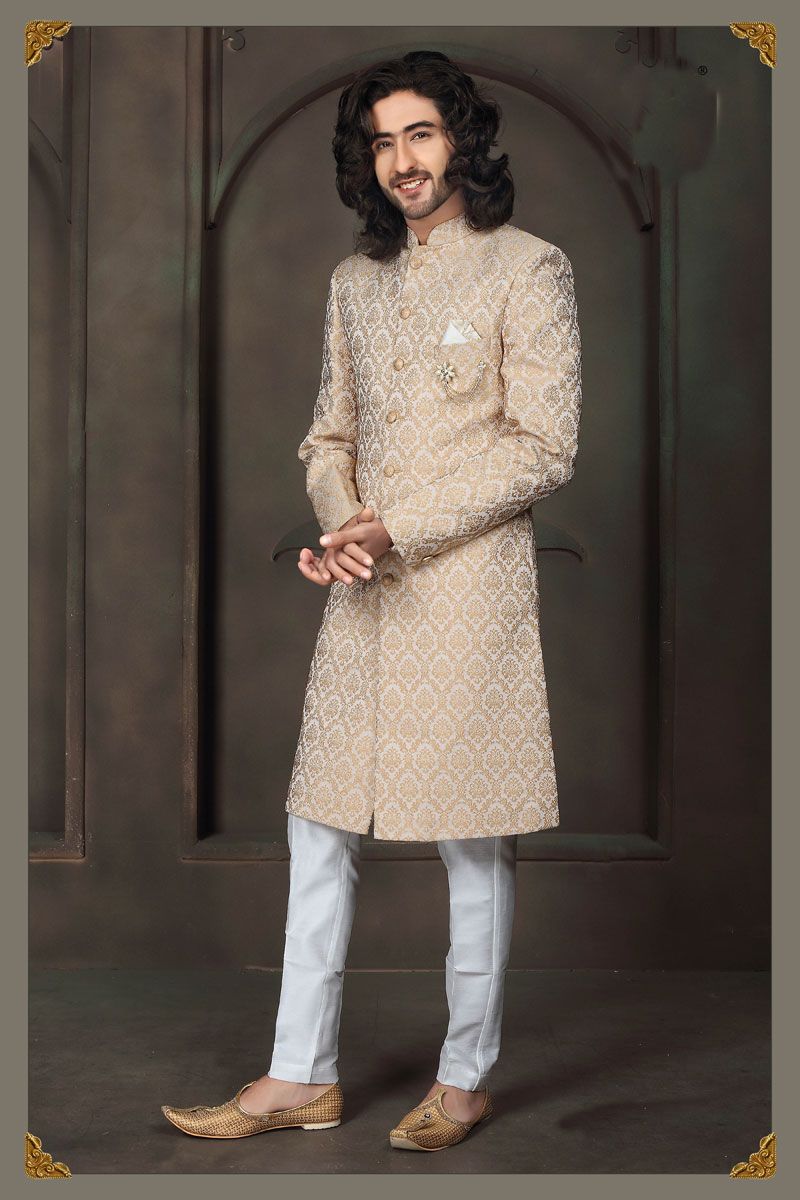 Graceful Cream Color Fancy Ethnic Look Indo Western