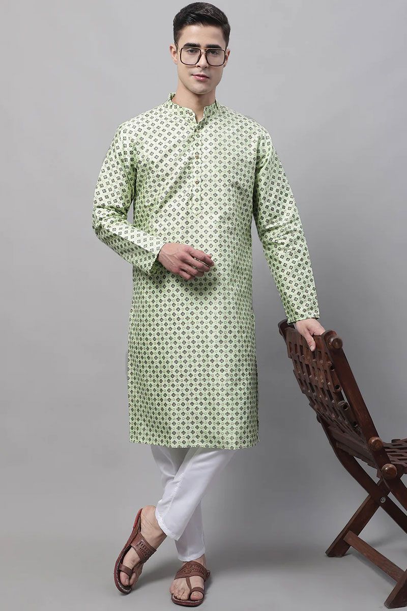 Art Silk Fabric Royal Readymade Kurta Pyjama For Men